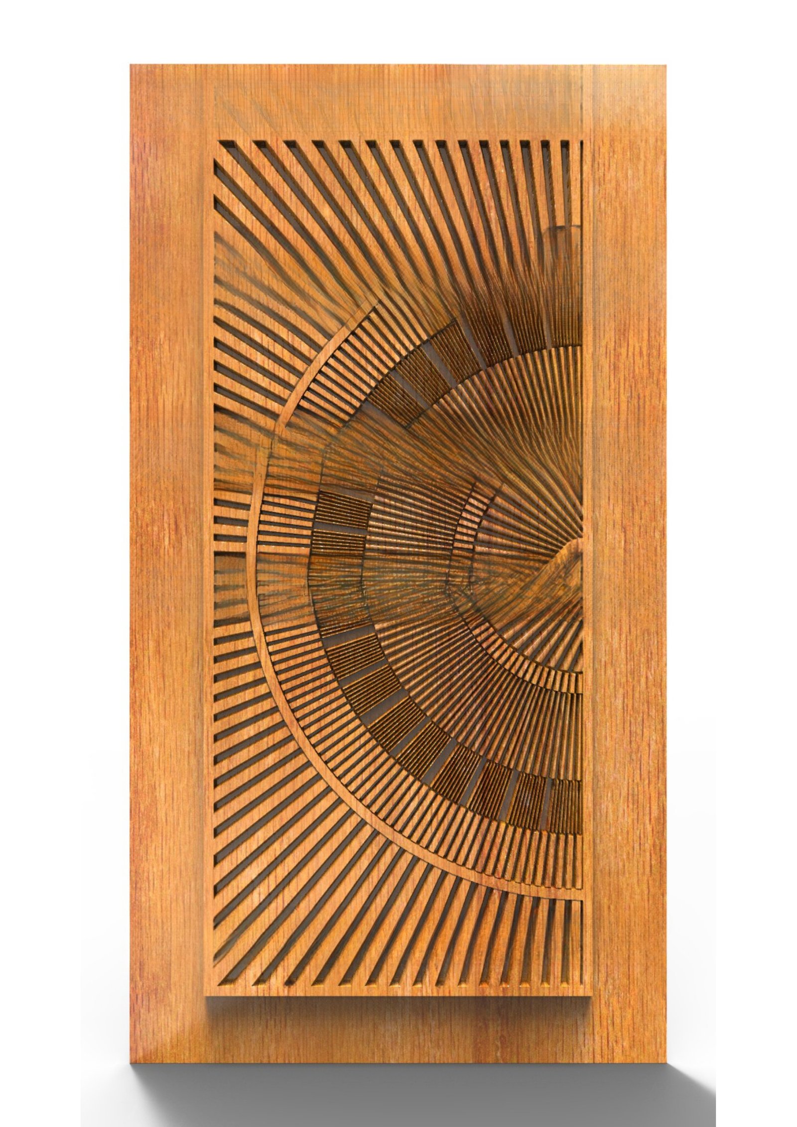 GSK NEW YEAR DOORS - PAGE-14 Geometric Sunburst Abstract Wooden Relief Door Design